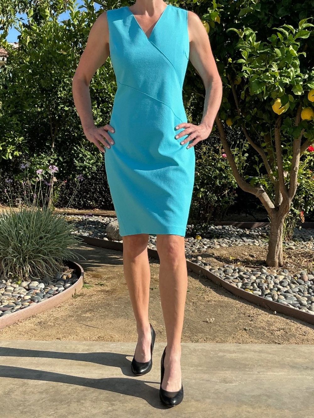 Tahari Turquoise Dress